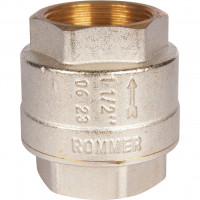 Клапан Rommer обратный пружинный муфтовый с металлическим седлом 1 1/2" RVC-0001-000040
