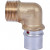 Угольник переходник STOUT 90° прессовой с наружной резьбой 1"x26 SFP-0011-000126