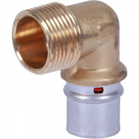 Угольник переходник STOUT 90° прессовой с наружной резьбой 1"x26 SFP-0011-000126