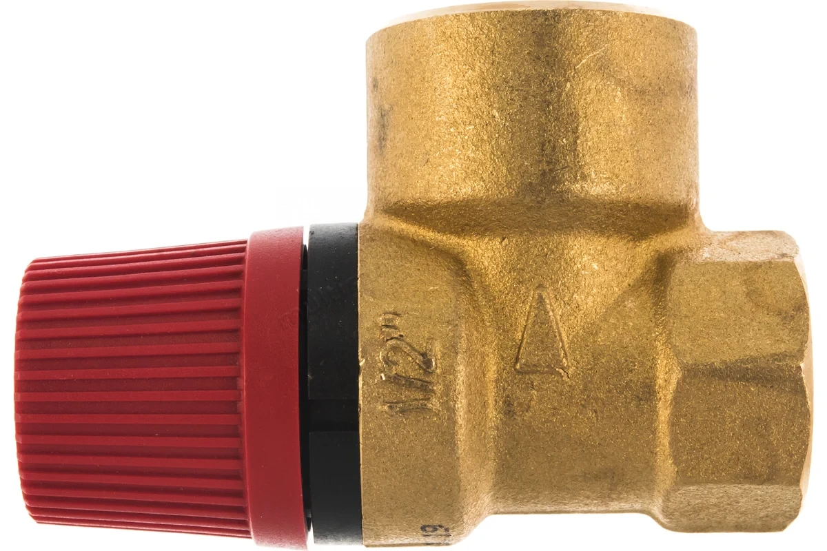 Клапан Stout предохранитель 1/2"x3/4" 1.5 бар с красной крышкой SVS-0001-001515