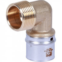 Угольник переходник STOUT 90° прессовой с наружной резьбой 1"x32 SFP-0011-000132