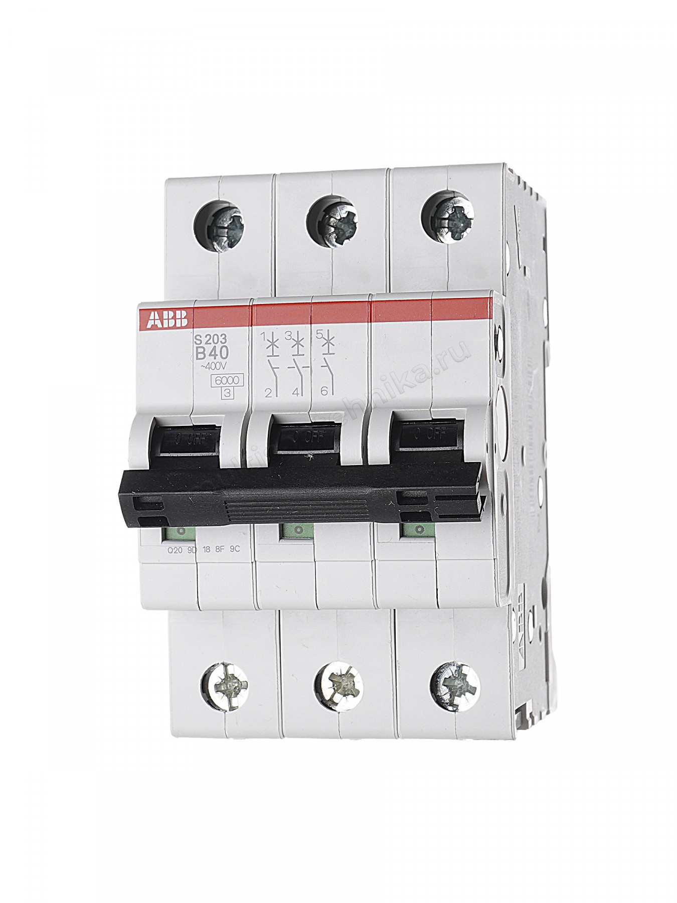 Автоматический выключатель ABB 3-полюсный S203 B40 2CDS253001R0405
