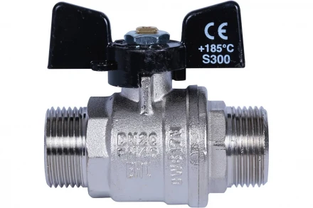 Кран шаровой BUGATTI 03270032 Oregon (ручка-бабочка) нар-нар резьба 1 RG008TC8M2QJLK