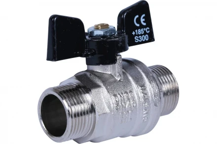 Кран шаровой BUGATTI 03270032 Oregon (ручка-бабочка) нар-нар резьба 1 RG008TC8M2QJLK