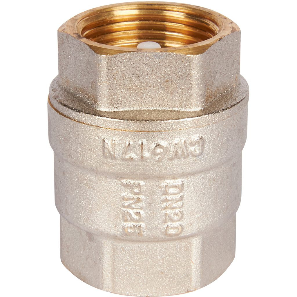 Клапан Rommer обратный пружинный муфтовый с пластиковым седлом 3/4" RVC-0002-000020