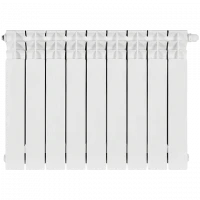 Биметаллический радиатор STOUT Titan 500 9 секции нижнее правое подключение SRB-3320-050009