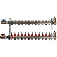 Коллектор STOUT из нержавеющей стали в сборе с расходомерами 12 вых. SMS 0907 000012
