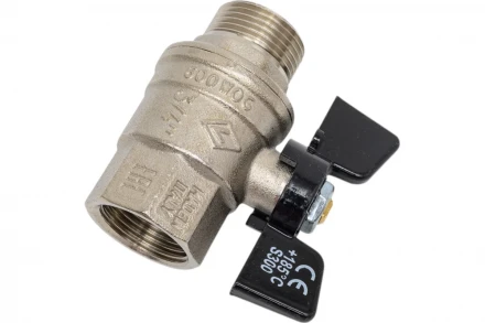 Кран Bugatti OREGON серия 307 НВ 3/4", бабочка, полный проход 03070065