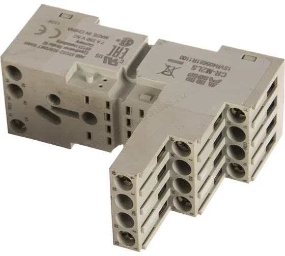 Цоколь ABB CR-M2LS (логический) для реле CR-M 2ПК 1SVR405651R1100