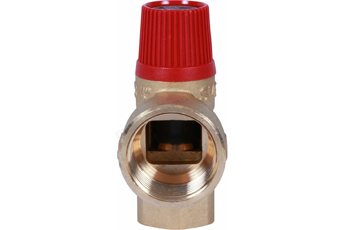Клапан Stout предохранитель 3/4"x1" 3 бар с красной крышкой SVS-0001-003020
