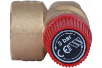 Клапан Stout предохранитель 3/4"x1" 3 бар с красной крышкой SVS-0001-003020