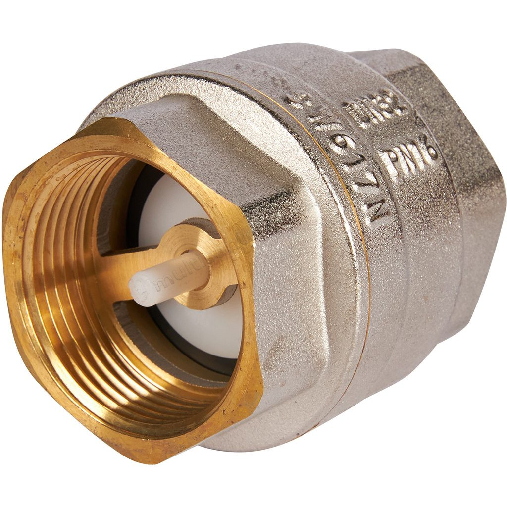 Клапан Rommer обратный пружинный муфтовый с пластиковым седлом 1 1/4" RVC-0002-000032