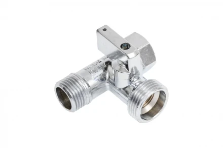 Кран шаровой тройник для подключения сантехнических приборов BUGATTI 08770004 Miami RG008UKM8Q0D67