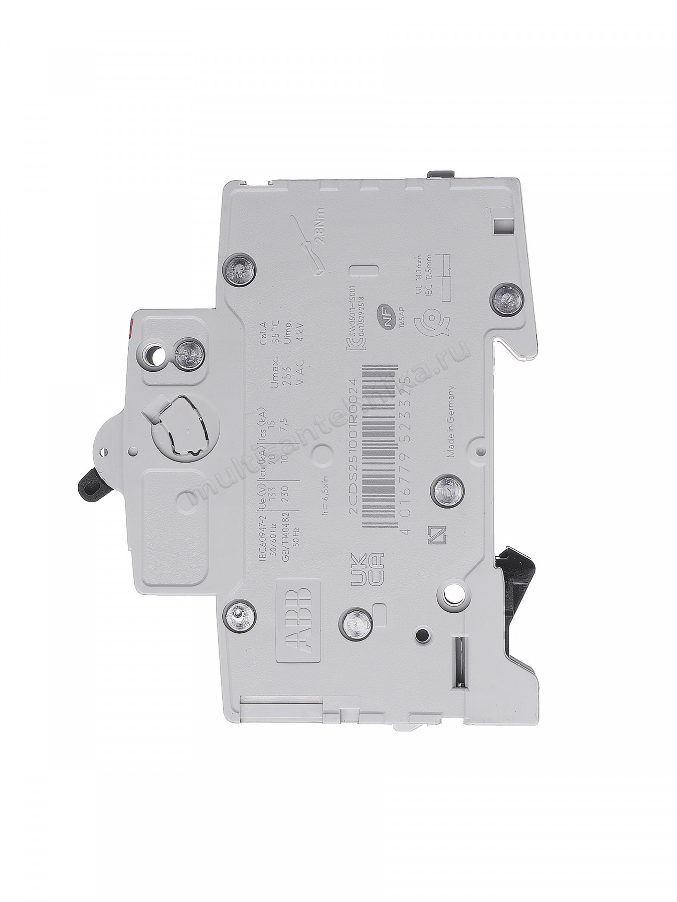 Автоматический выключатель ABB 1-полюсный S201 C2 2CDS251001R0024