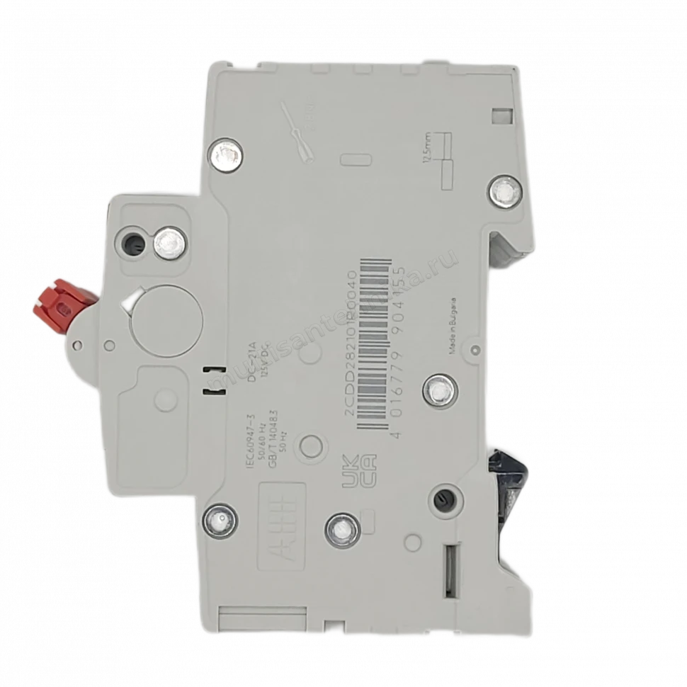 Рубильник ABB 2-полюсный SD202/63 красный рычаг 2CDD282101R0063