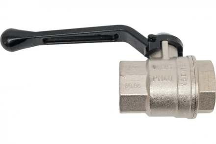 Шаровой кран В/В Ду-25 /1" ручка черная Bugatti OREGON 03000175