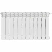 Биметаллический радиатор STOUT Titan 500 12 секции нижнее правое подключение SRB-3320-050012