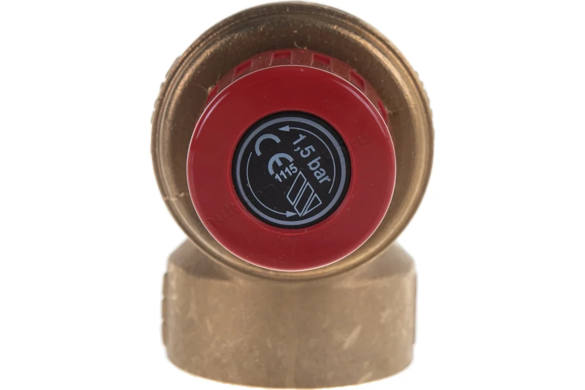 Клапан Stout предохранитель 1 1/4"x1 1/2" 1.5 бар с красной крышкой SVS-0001-001532