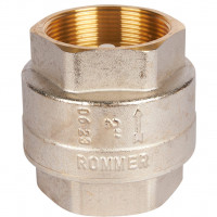 Клапан Rommer обратный пружинный муфтовый с пластиковым седлом 2" RVC-0002-000050