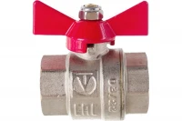 Шаровой кран Valtec Base рукоятка бабочка 1" внутренняя-внутренняя VT.217.N.06