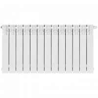 Биметаллический радиатор STOUT Titan 500 13 секции нижнее правое подключение SRB-3320-050013