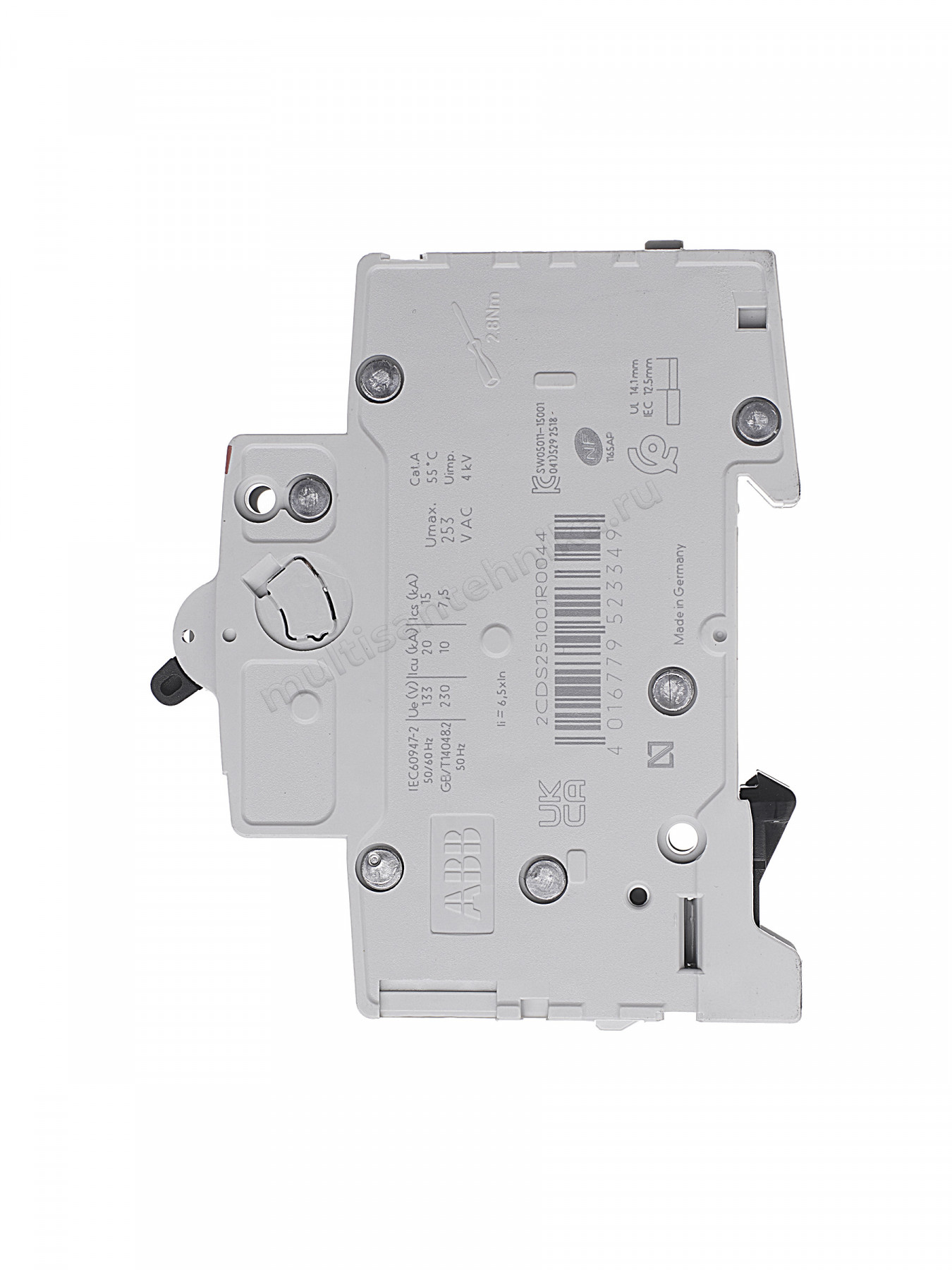 Автоматический выключатель ABB 1-полюсный S201 C4 2CDS251001R0044