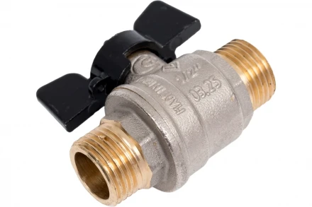 Кран шаровой BUGATTI Oregon 03270022 бабочка НР - НР резьба 1/2 RG008TC8M1E5QH