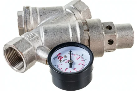 Редуктор давления с фильтром и манометром 2-5 бар 3/4" Valtec VT.082.N.05