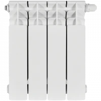 Биметаллический радиатор STOUT Titan 350 4 секции нижнее правое подключение SRB-3320-035004