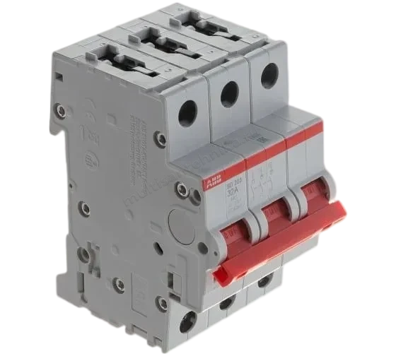 Рубильник ABB 3-полюсный SD203/32 красный рычаг 2CDD283101R0032