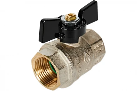 Шаровой кран В/В Ду-25 /1" бабочка черная Bugatti OREGON 03020072