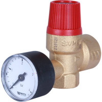 Клапан Stout предохранительный с манометром 1/2" 3 бар SVS-0002-003015