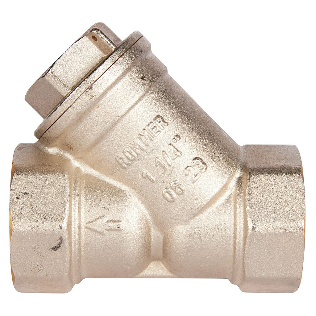 Фильтр Rommer грубой очистки 1 1/4" 500 мкм косой RFW-0001-000032