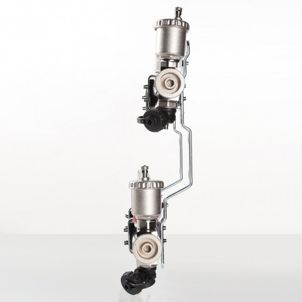 Коллекторная группа Valtec со встр. расходомерами и регулирующими клапанами в сборе 1"х3/4" евроконус 10 вых. латунь VTc.596.EMNX.0610 вид 1