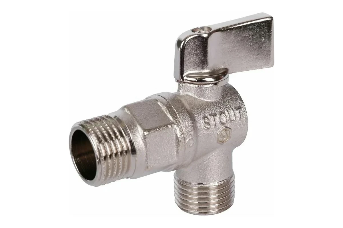 Кран Stout шаровой для бытовой техники флажок 1/2" SVB-0059-001212
