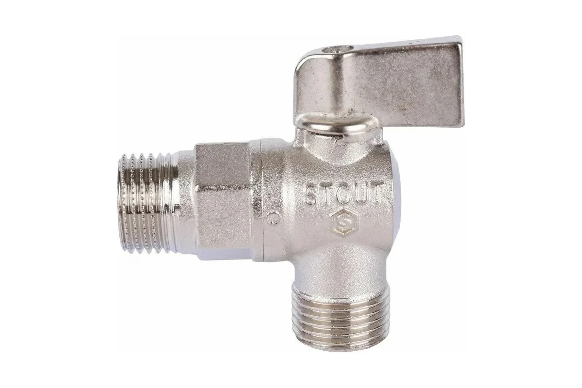 Кран Stout шаровой для бытовой техники флажок 1/2" SVB-0059-001212