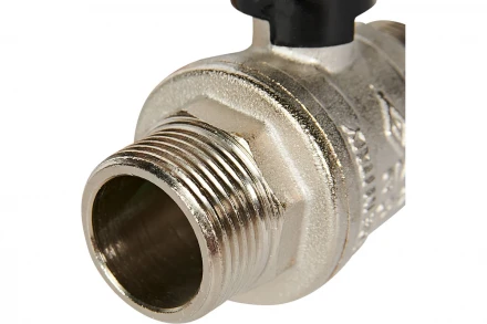 Кран шаровой BUGATTI Oregon 03250024 рычаг алюминий  3/4 - 3/4 НР - НР резьба RG008TC8LVPSTL