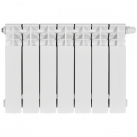 Биметаллический радиатор STOUT Titan 350 7 секции нижнее правое подключение SRB-3320-035004