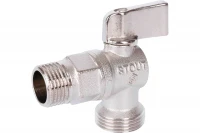 Кран Stout шаровой для бытовой техники флажок 1/2"x3/4" SVB-0059-001234