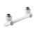 Угольник Pro Aqua комбинированный двойной с креплением наружная 25x1/2" PA280112P
