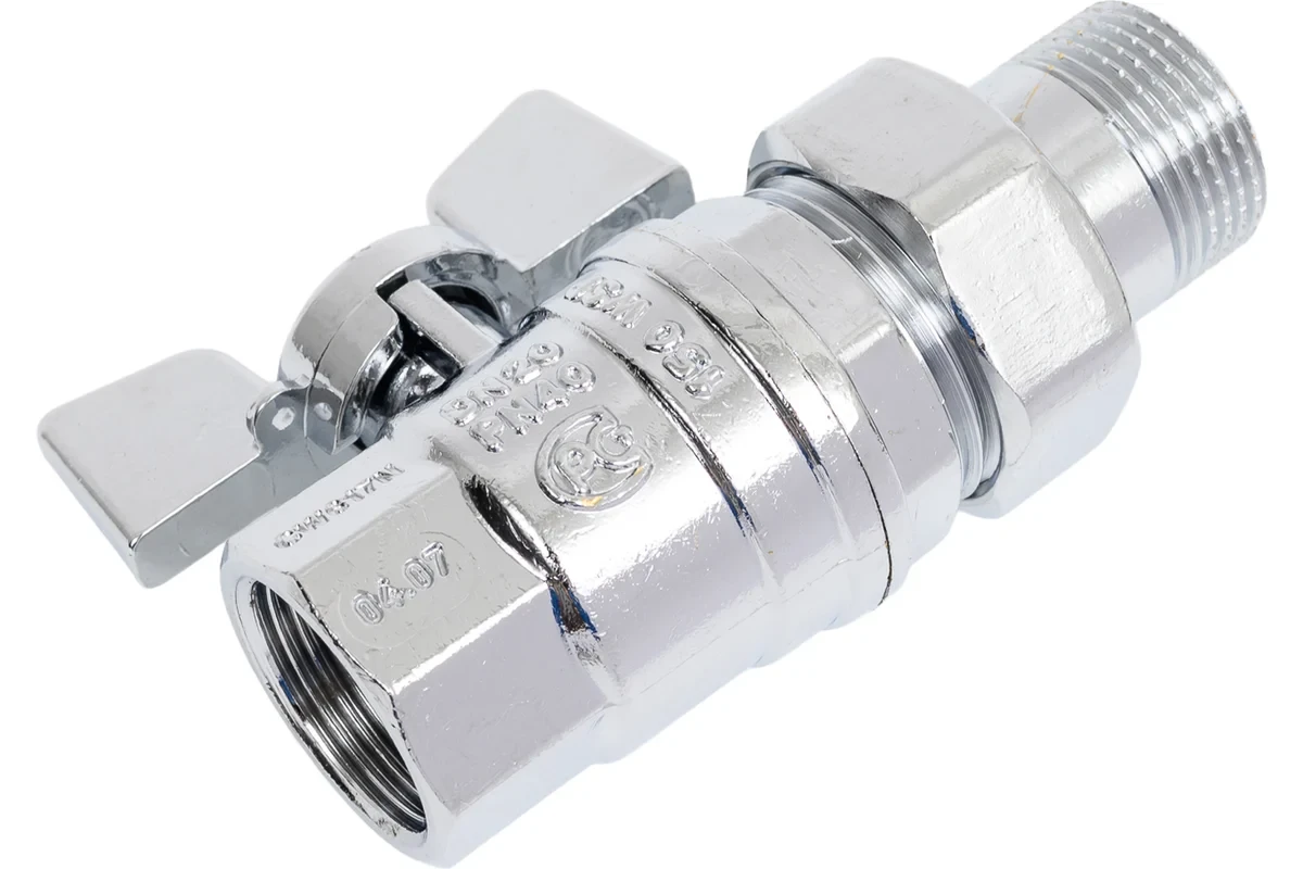Шаровой кран Bugatti арт.322C G3/4" DN20 PN40 хром. 032206C