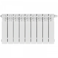 Биметаллический радиатор STOUT Titan 350 9 секции нижнее правое подключение SRB-3320-035009