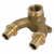 Угольник STOUT проточный настенный бронзовый 16x1/2" SFA-0040-001612