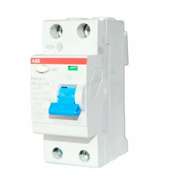 УЗО ABB 2 модуля F202 A-40/0.1 2CSF202101R2400