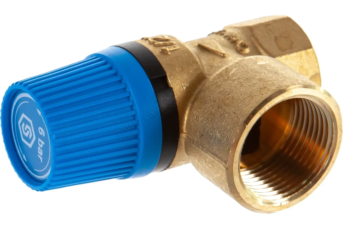 Клапан Stout предохранительный 1/2"x3/4" 6 бар SVS-0003-006015