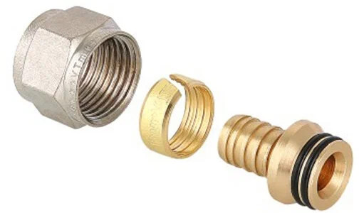 Соеденитель обжимной Valtec для PEX трубы 16x2,0 (1/2") для коллектор. групы VTc.709.N.1604