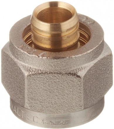 Соеденитель обжимной Valtec для PEX трубы 16x2,0 (1/2") для коллектор. групы VTc.709.N.1604