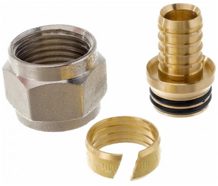 Соеденитель обжимной Valtec для PEX трубы 16x2,0 (1/2") для коллектор. групы VTc.709.N.1604