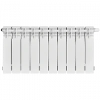 Биметаллический радиатор STOUT Titan 350 10 секции нижнее правое подключение SRB-3320-035010