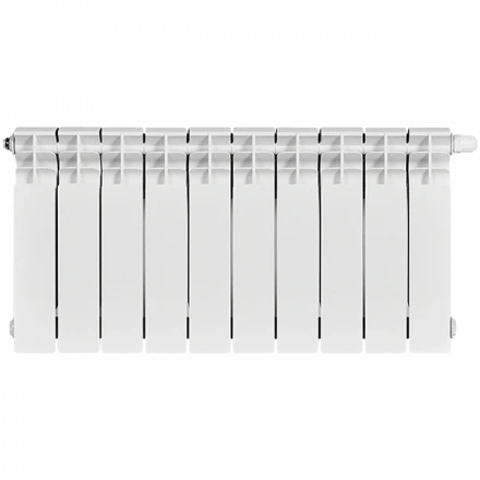 Биметаллический радиатор STOUT Titan 350 10 секции нижнее правое подключение SRB-3320-035010